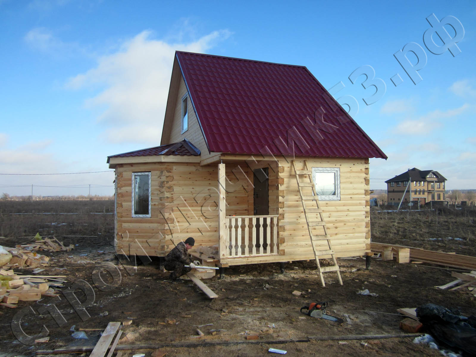 Монтаж кровельных работ выполнен