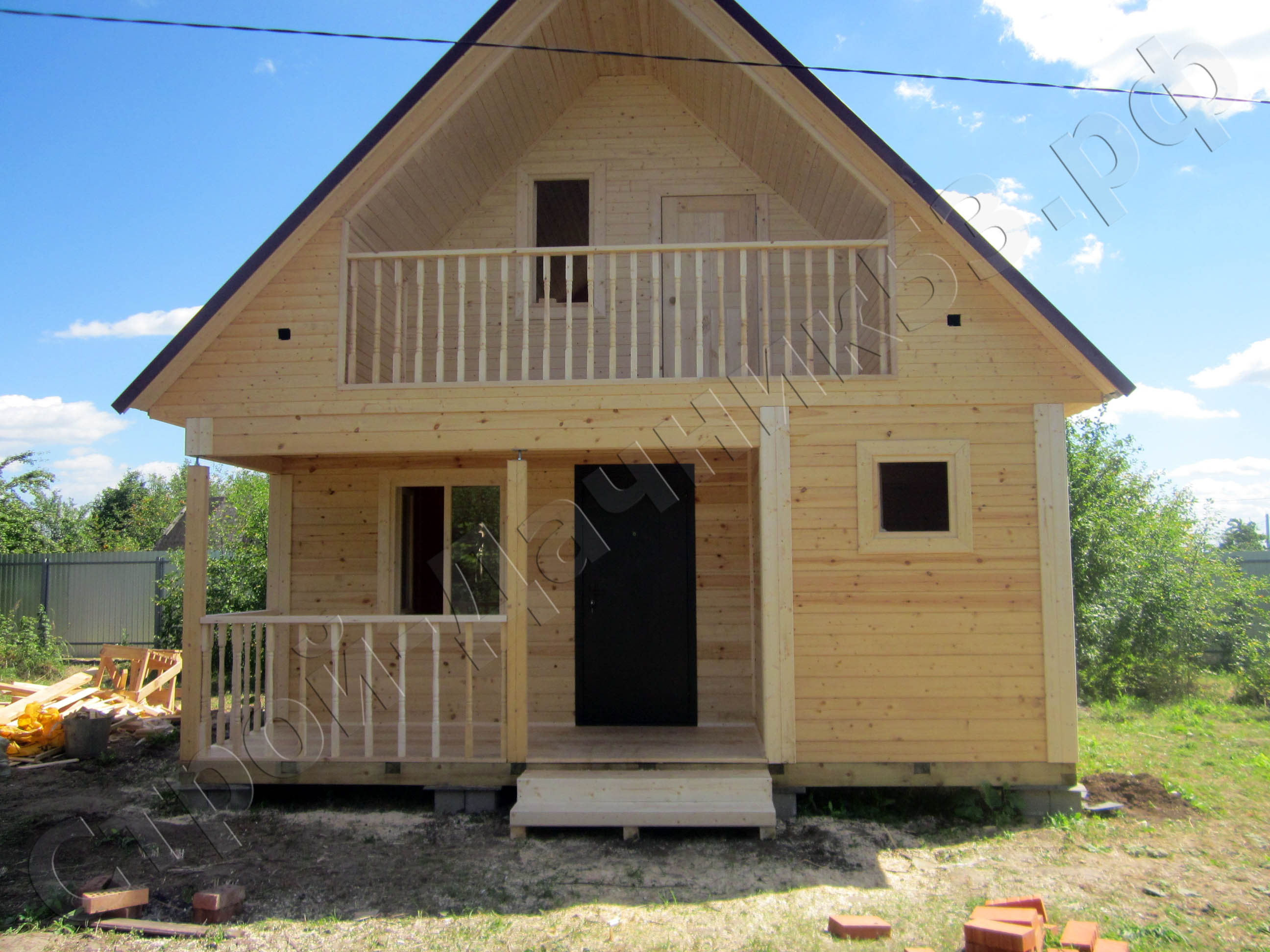 Деревня Ивкино Рязанская область лицевая сторона бани