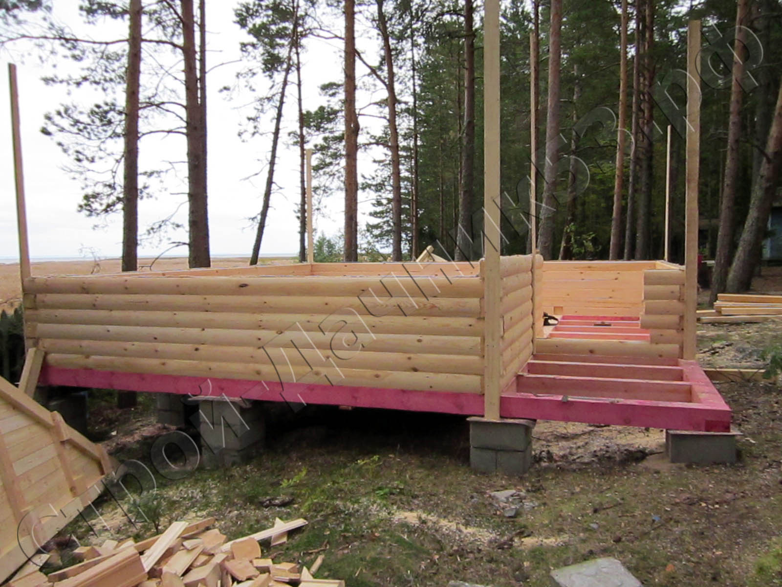 Возведение брусовых стен