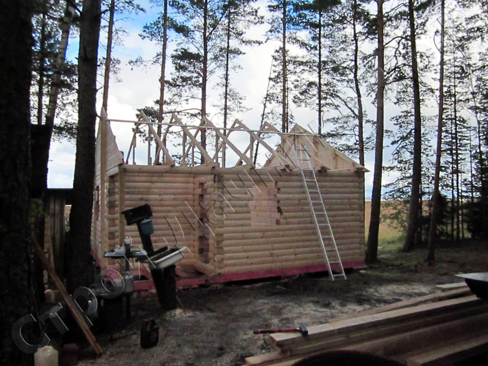 Монтаж стропильной системы