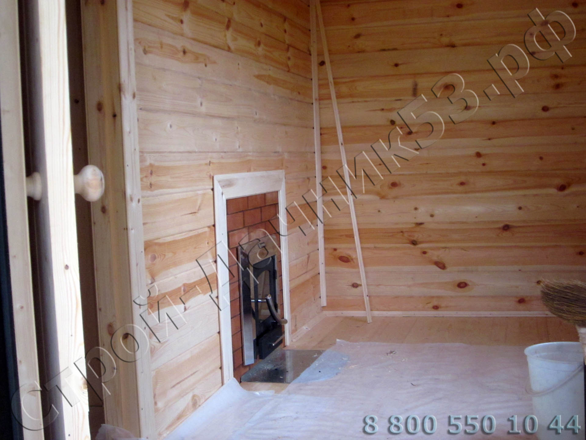 Комната отдыха с видом на печь