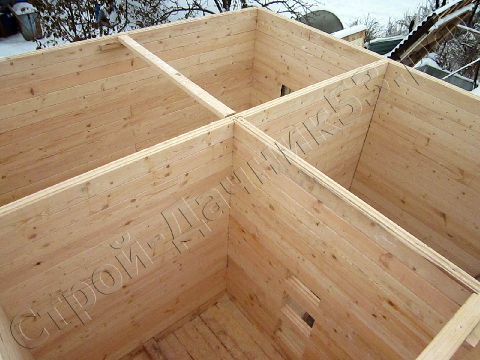 Закончен монтаж перегородок