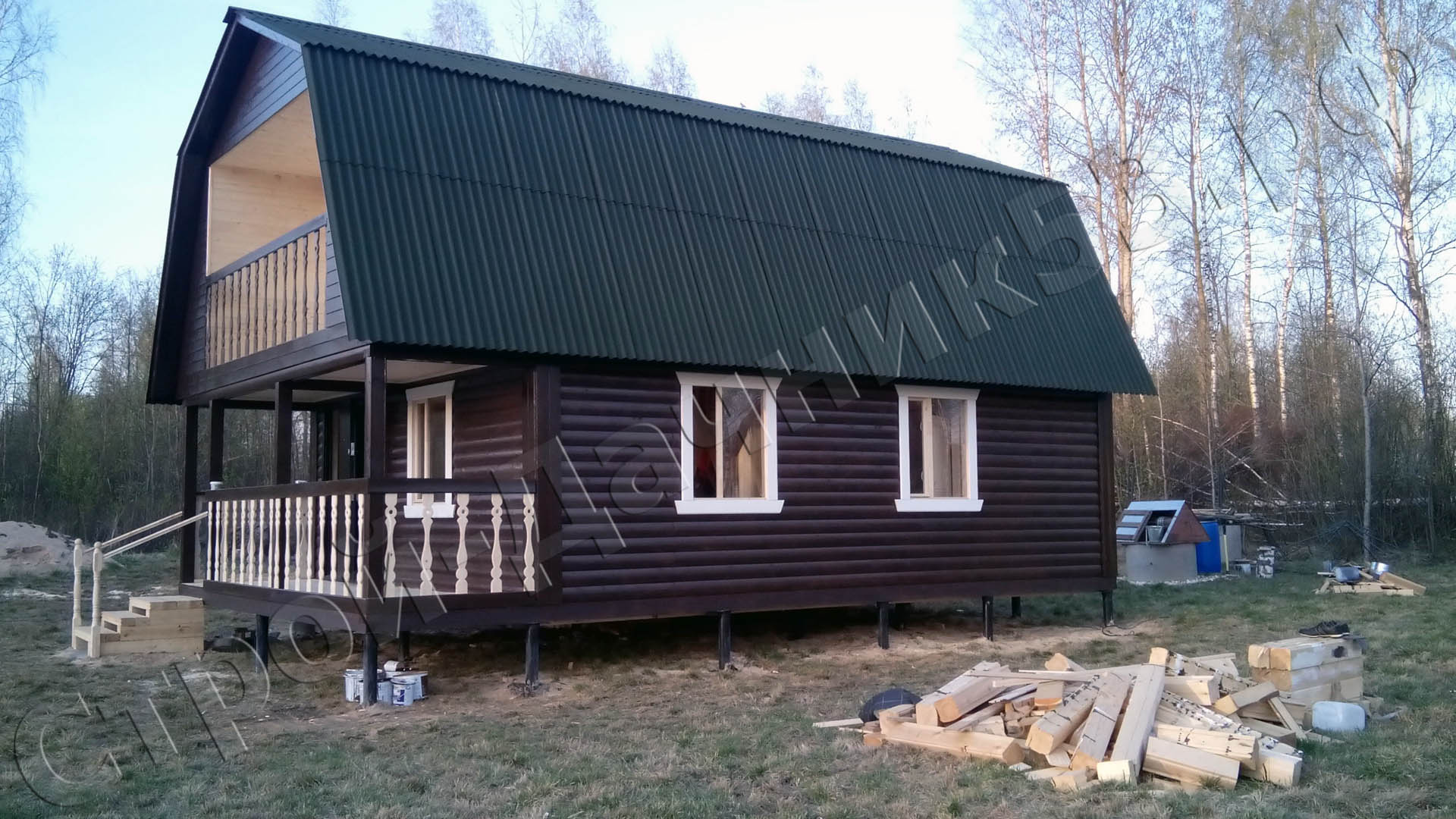 Вид бани с западной стороны