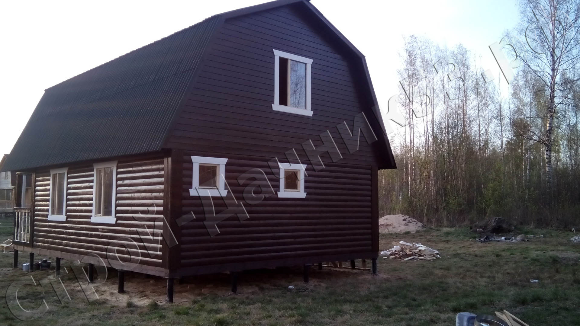 Вид бани с северной стороны