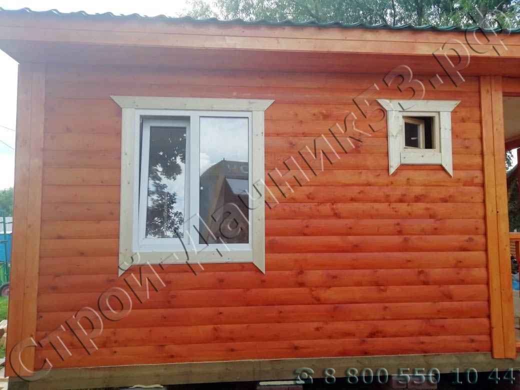 Вид бани со стороны комнаты отдыха и санузла