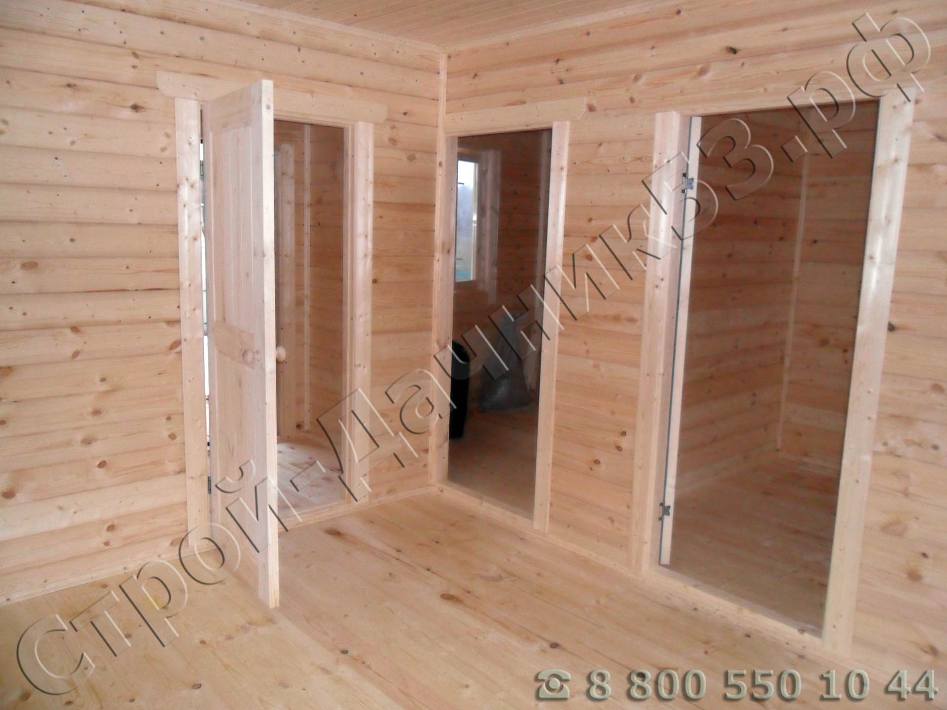 Вид из кухни столовой на комнаты