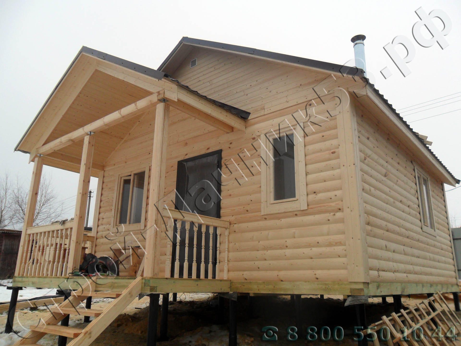 Деревня Вельево Солнечногорский район Московская область Фасад вид дома со стороны террасы