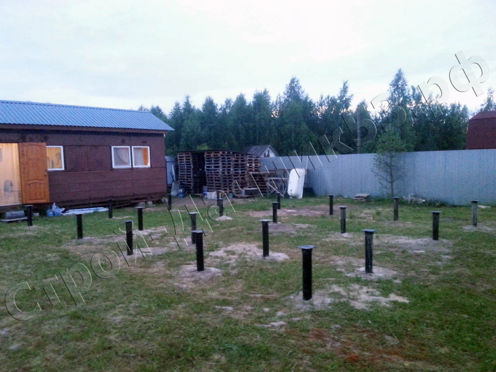 Свайно винтовой фундамент