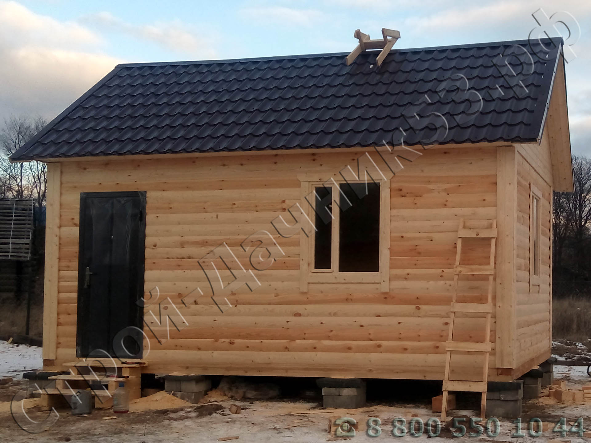 Вид дома с входной стороны в дом