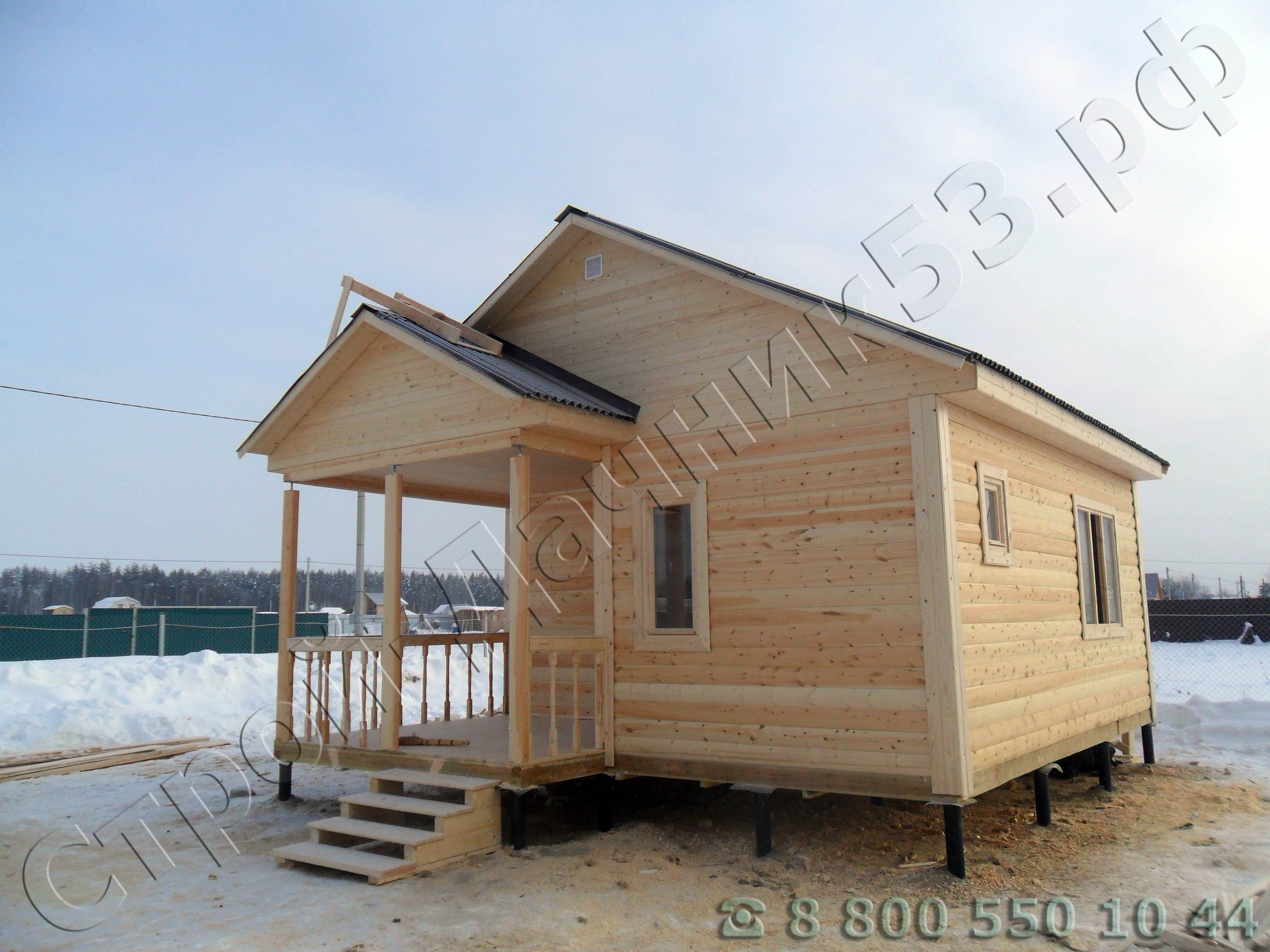 Вид дома со стороны комнаты су и тамбура