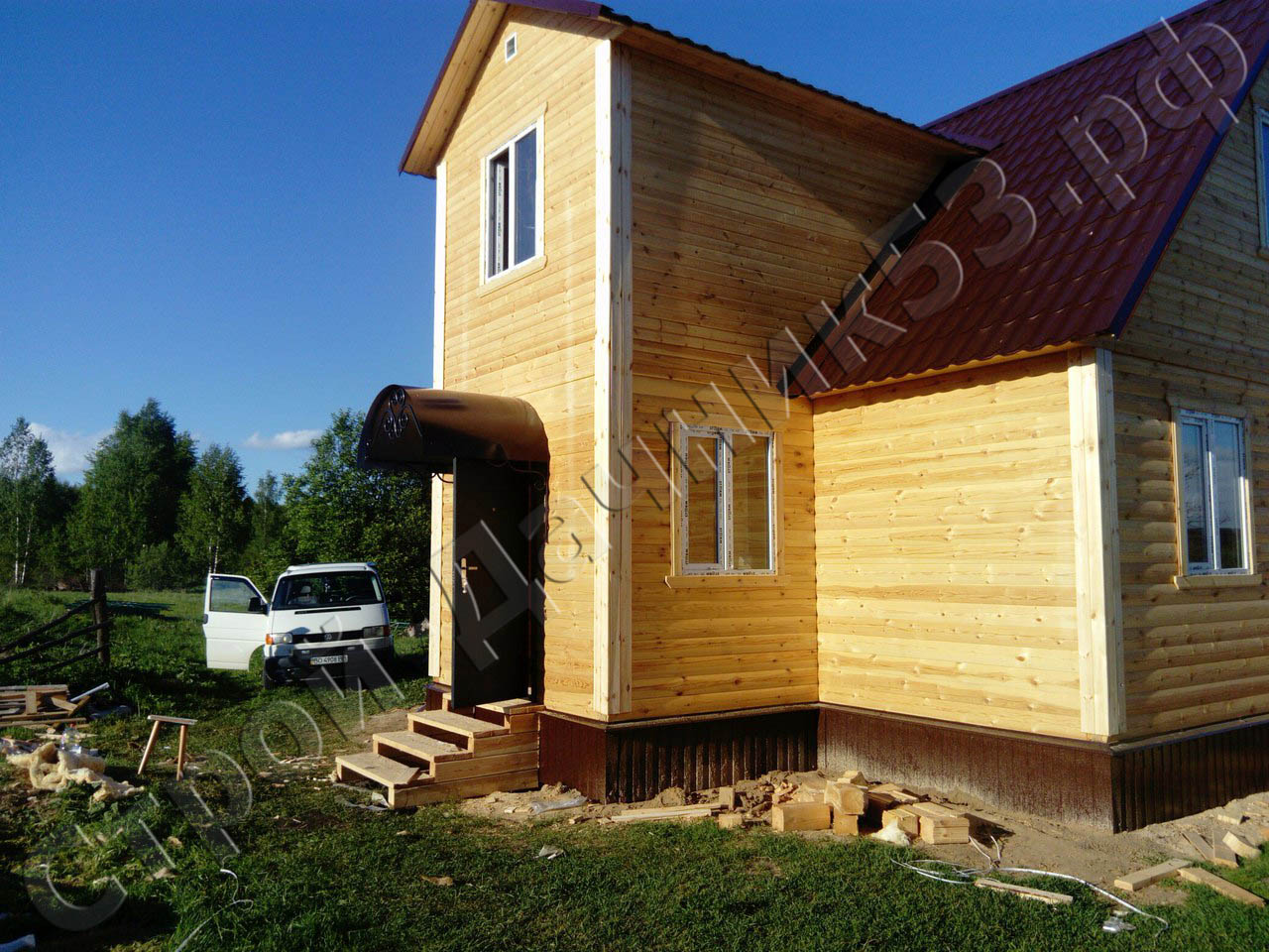 Вид дома по диагонали