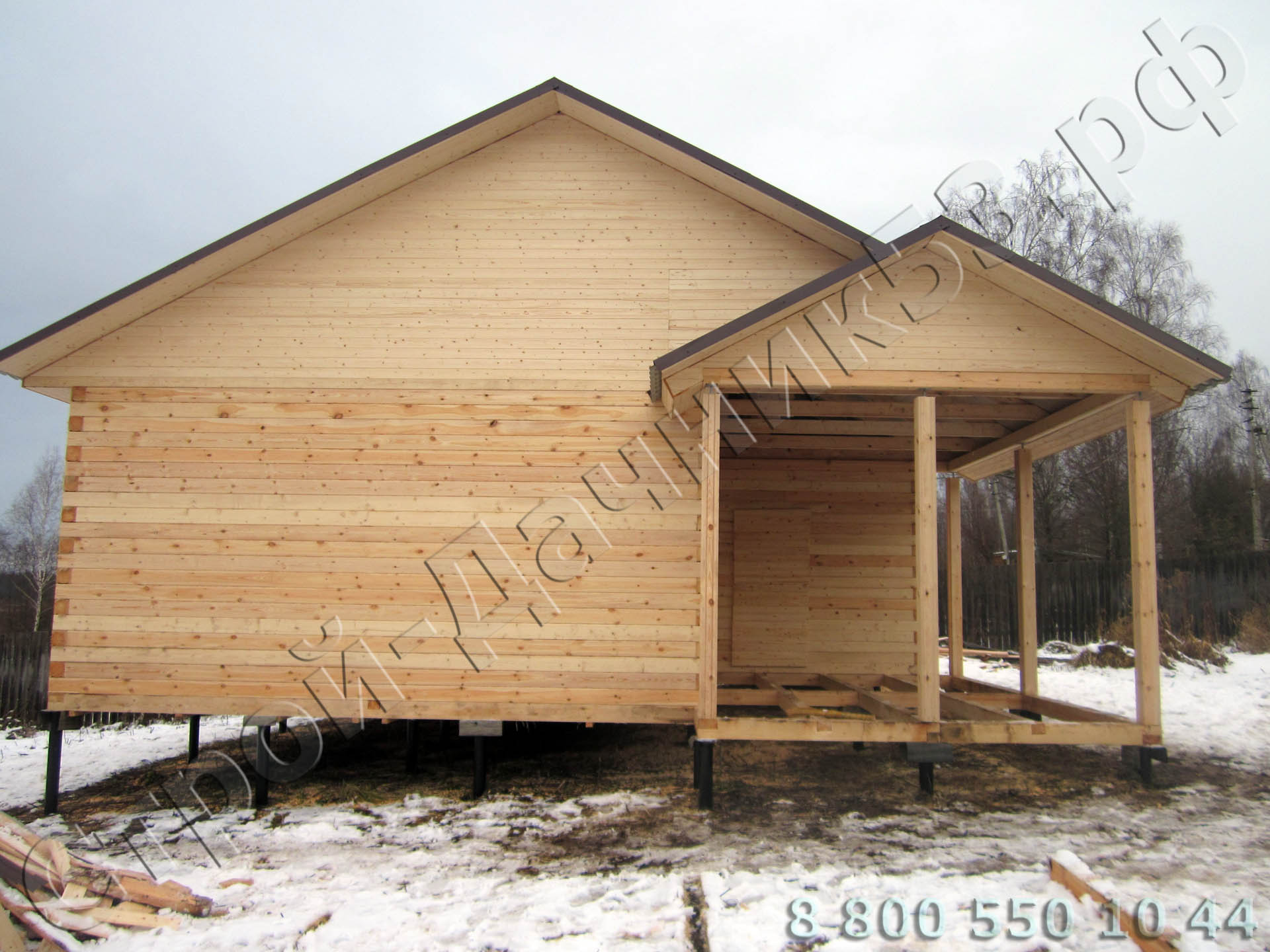 Лицевая сторона дома