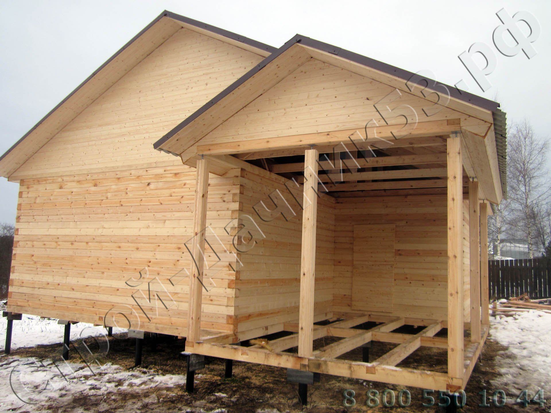 Фасад вид открытой террасы