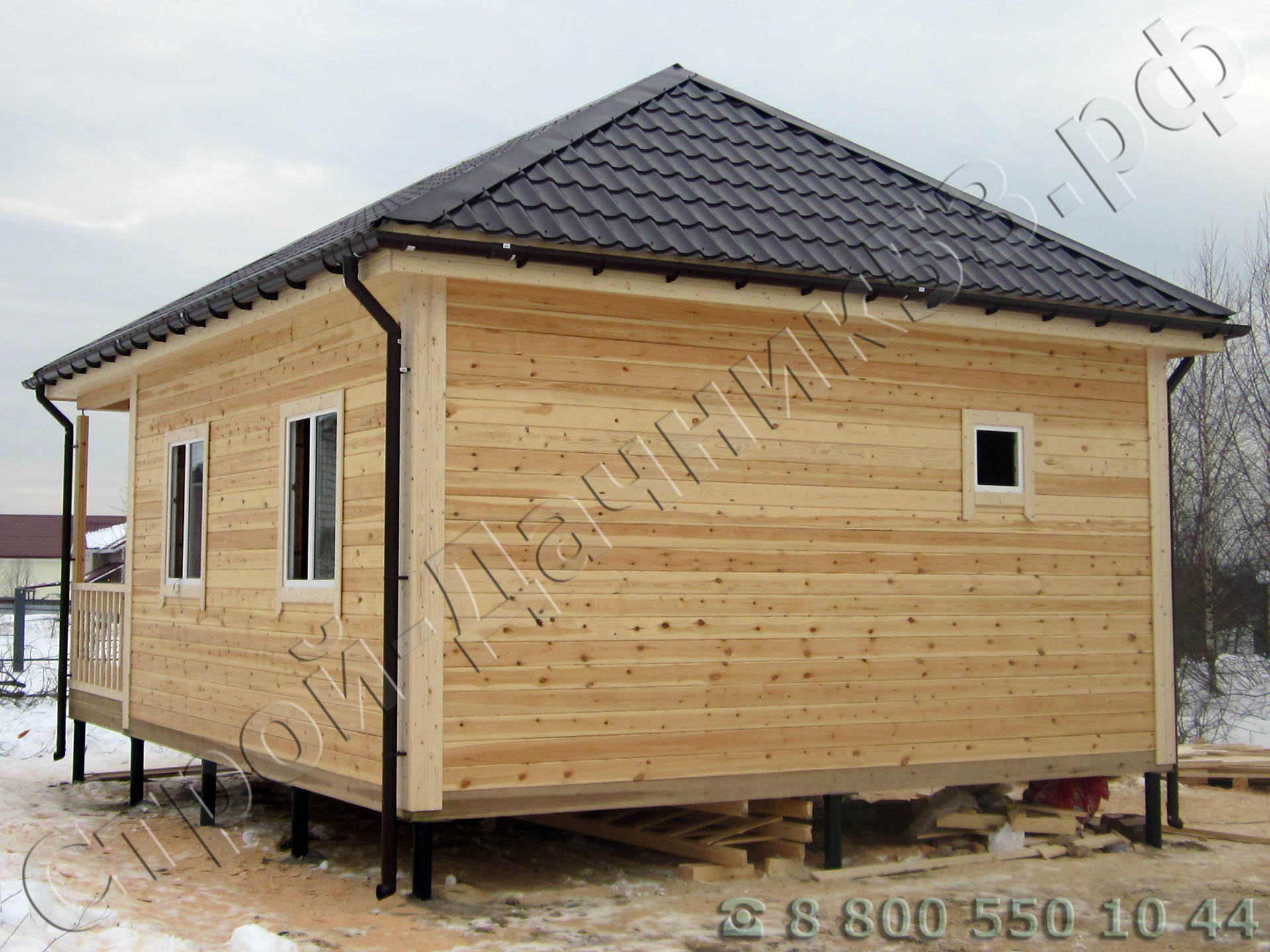 Деревня Минеево Московская область Дмитровский район. Вид дома со стороны большой комнаты