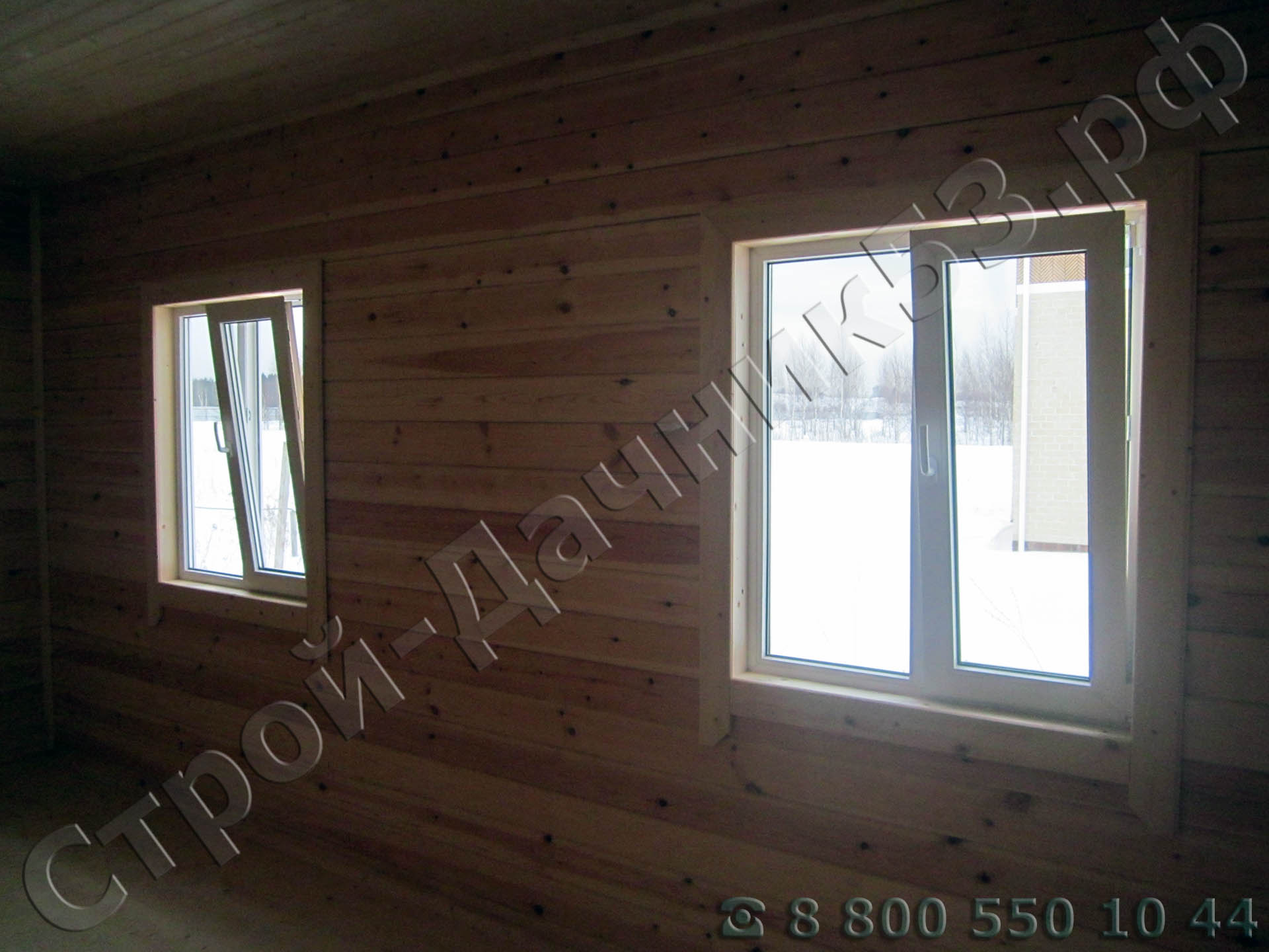 Установленные пластиковые окна