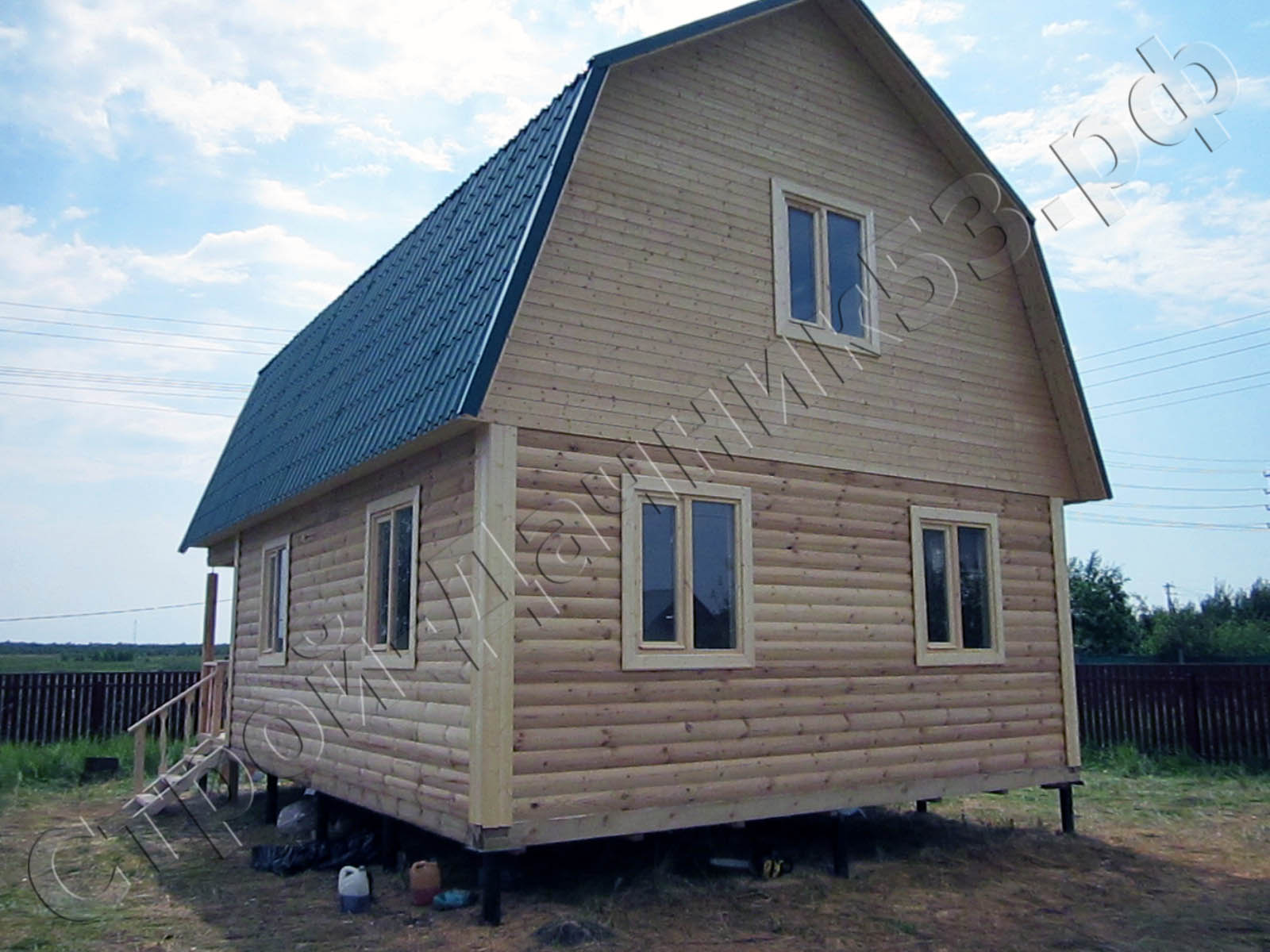 Деревня Натальино Раменский район Московская область. Дом из профилированного бруса 6х9 общая площадь дома 845 кв