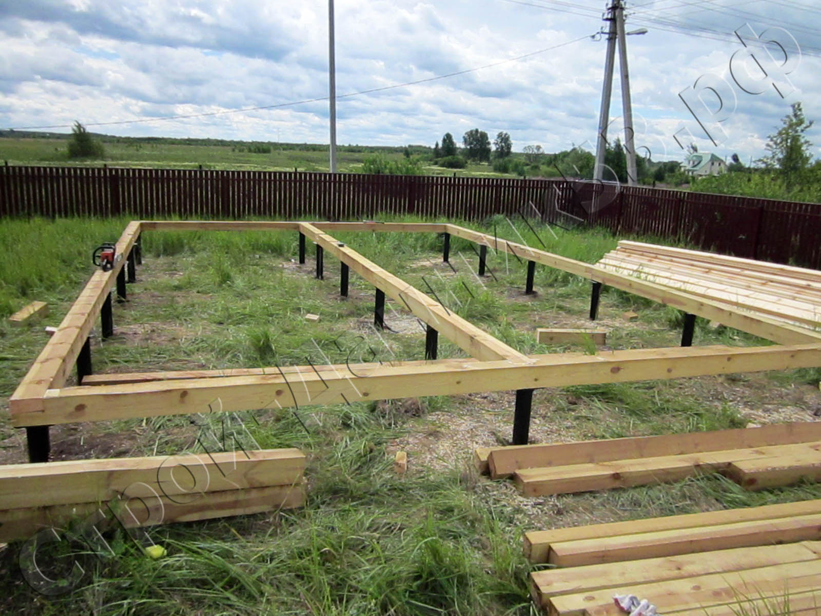 Основание дома (обвязка)