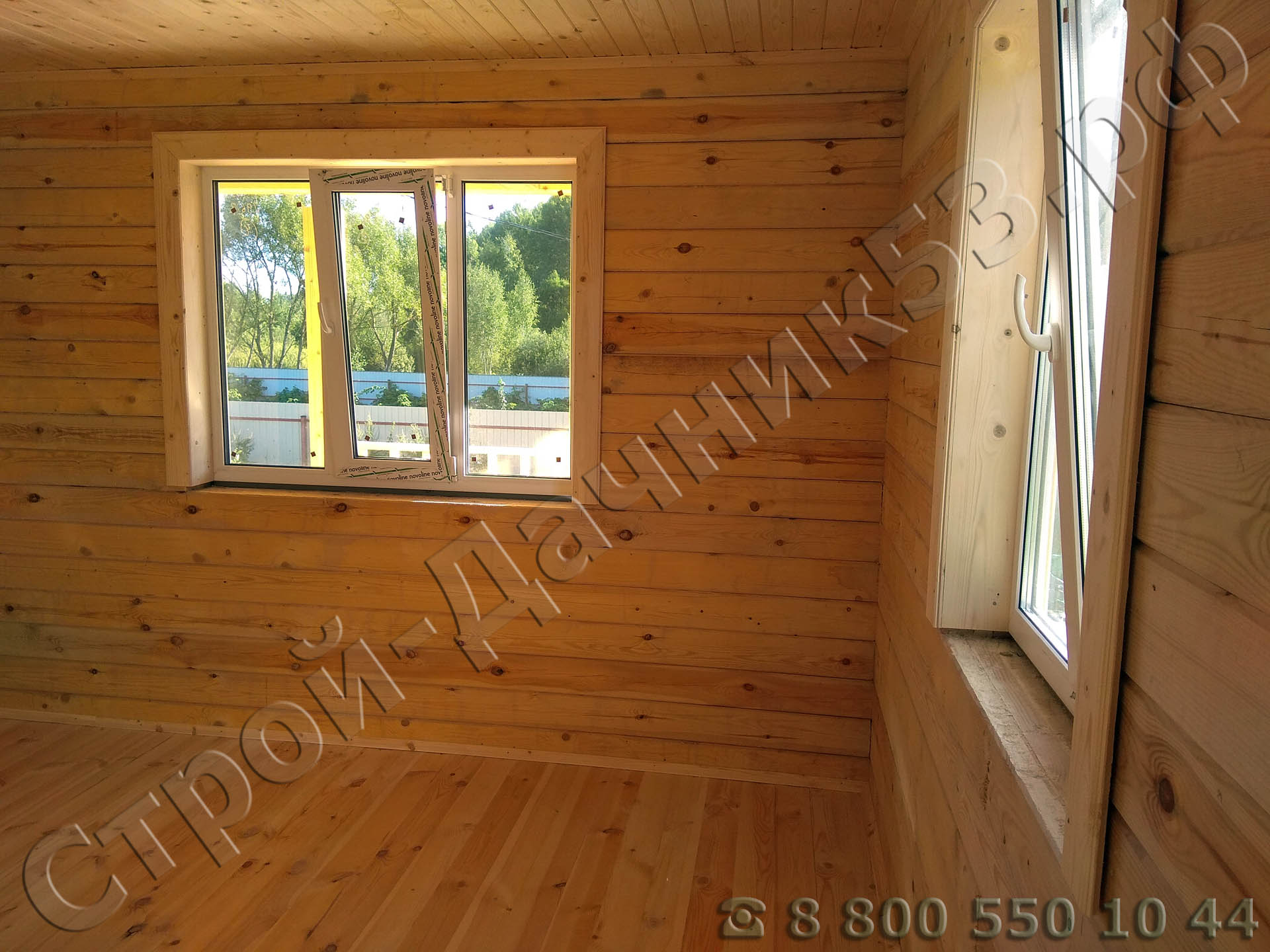 Внутренняя отделка установлены металлопластиковые окна