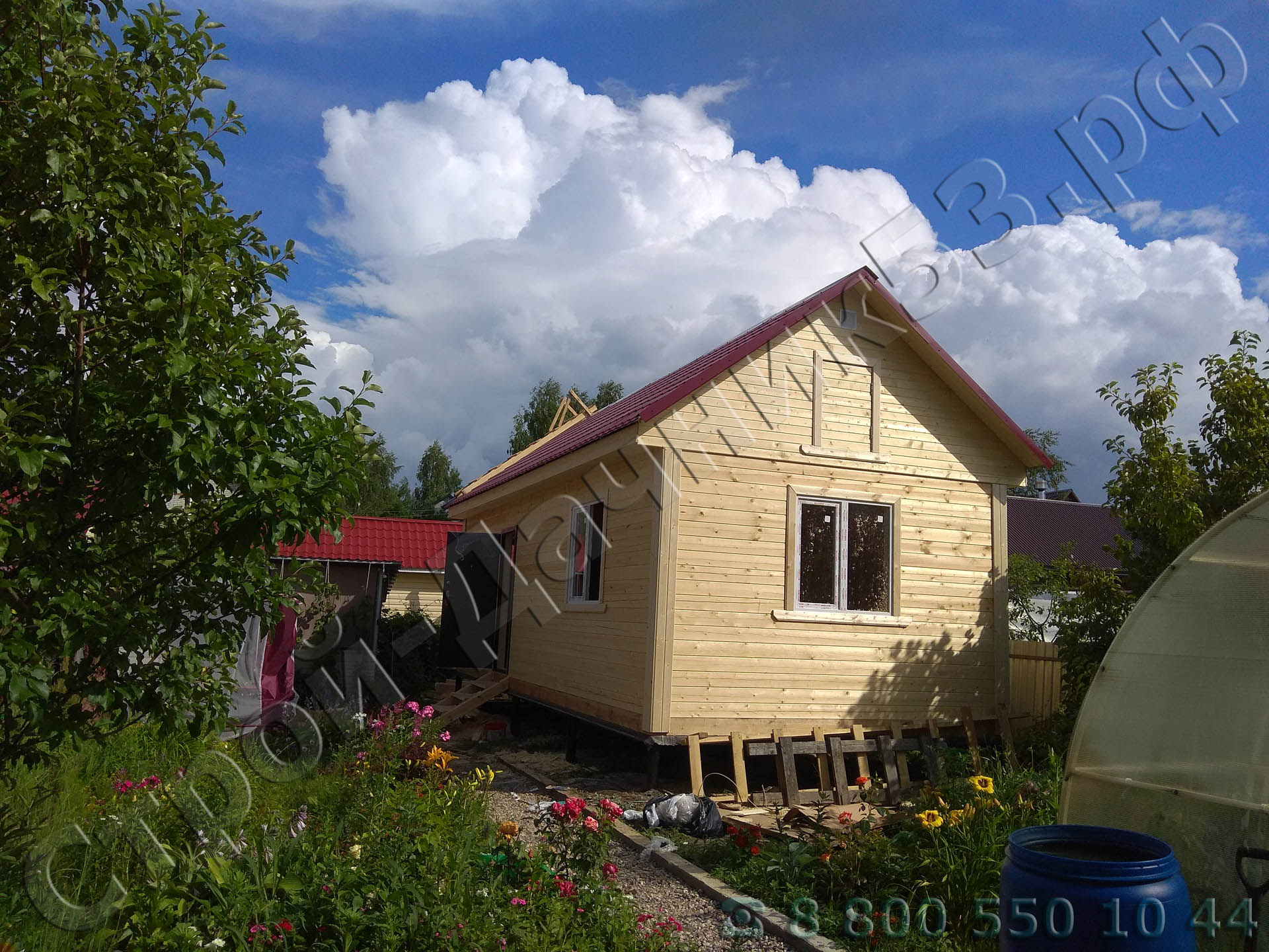 Дом 4 х 9 м по индивидуальному проекту