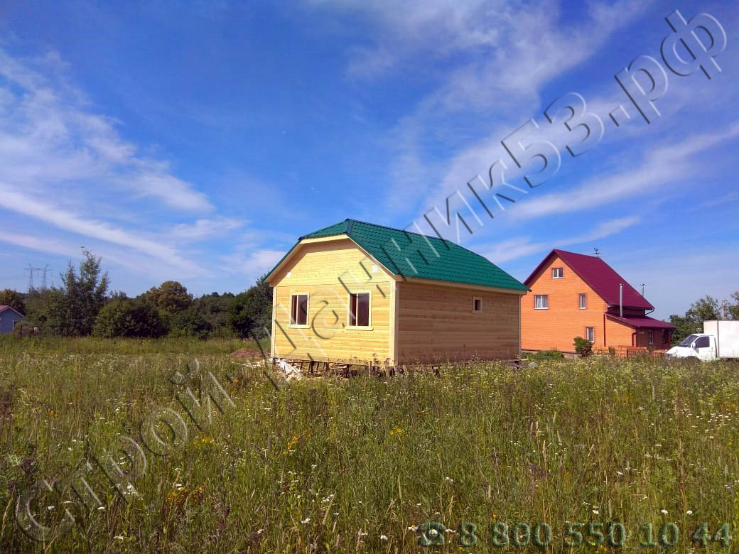 Дом со стороны санузла