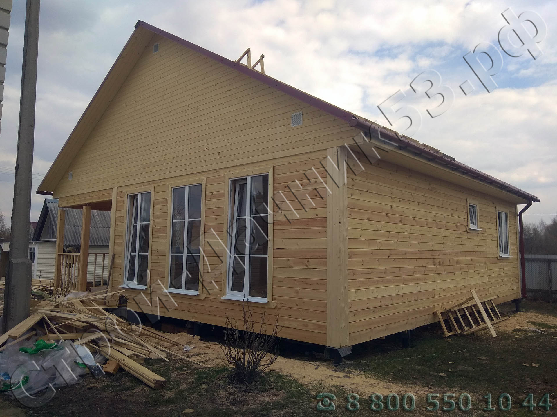 Серебряные Пруды Московская область, одноэтажный дом 9 х 9 м