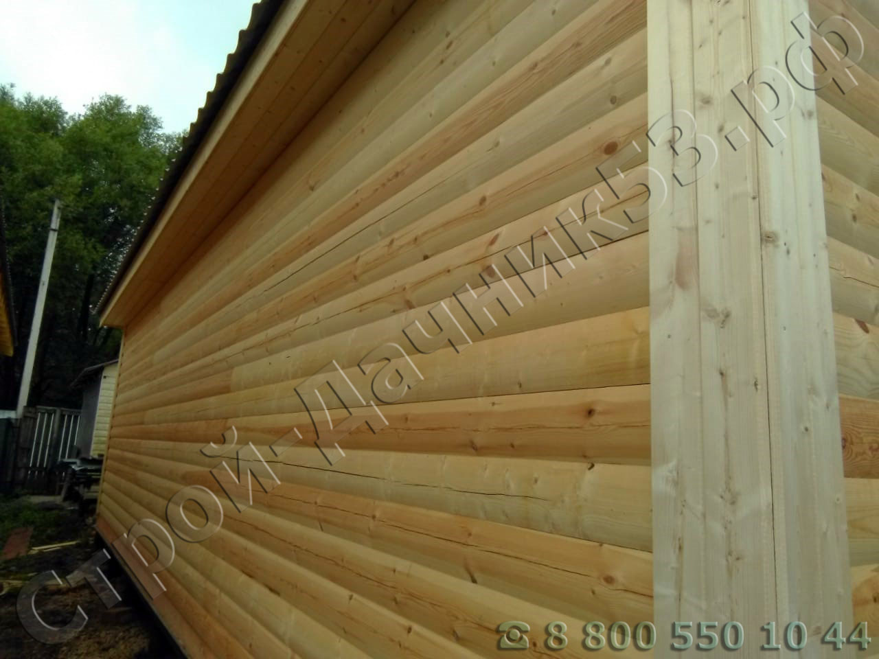 Вид дома с задней стены