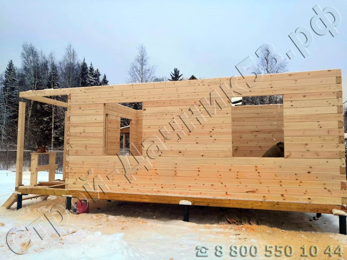 Возведен сруб дома