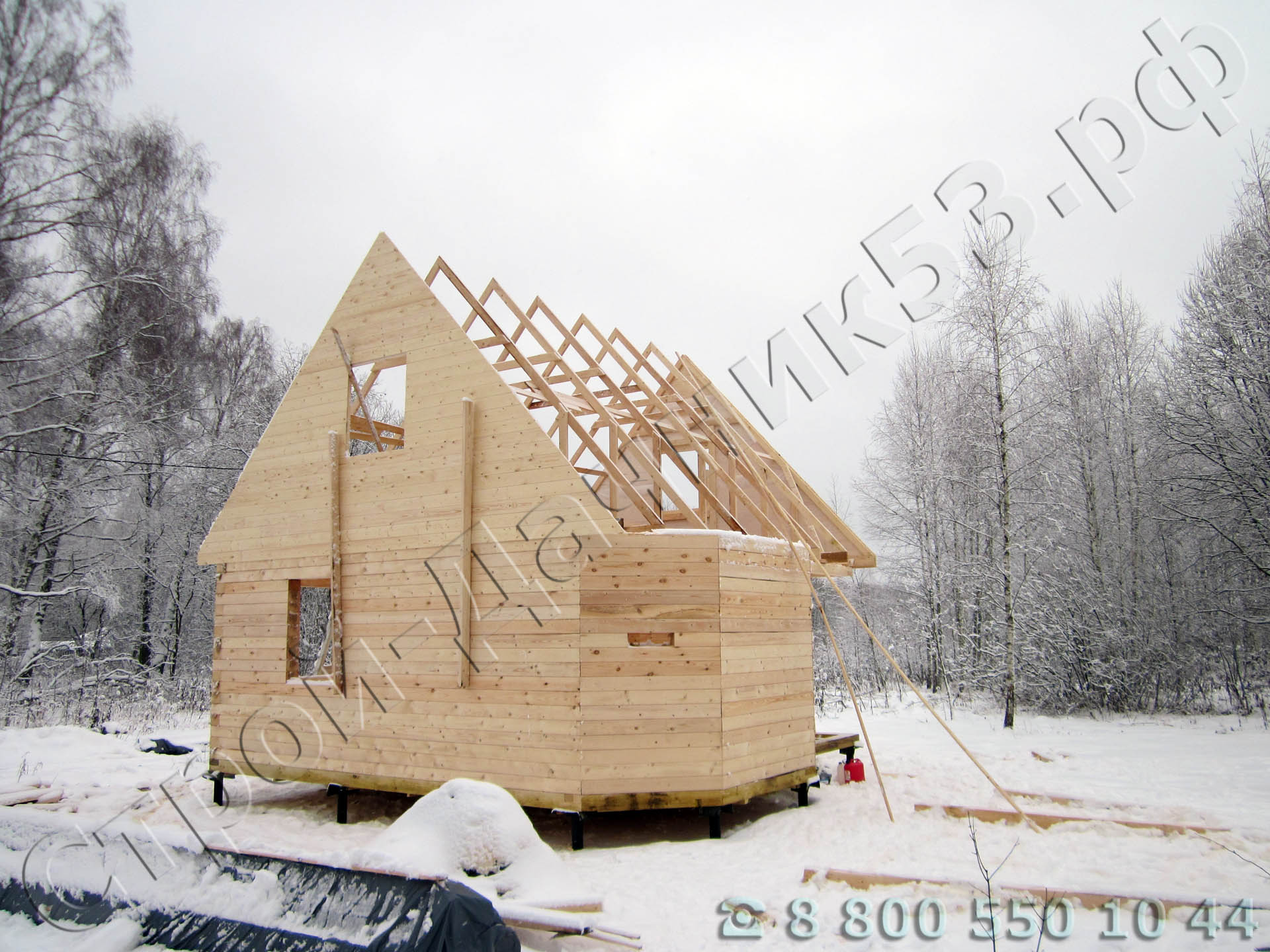 Монтаж стропильной системы