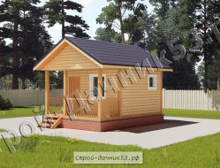 Проект бани Б-1