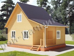 Проект каркасно-щитового дома Д-2