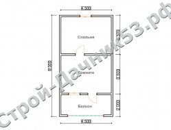 Проект дома К-17, план 2-го этажа