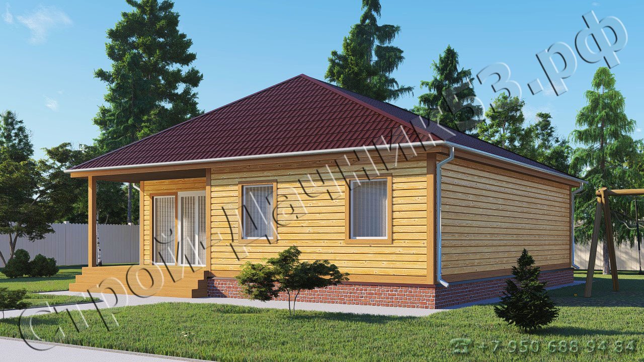  Проект каркасно-щитового дома Д–36