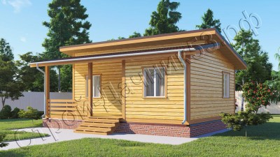 Проект каркасно-щитового дома Д–51