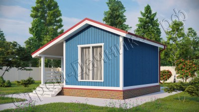 Проект каркасно-щитового дома Д–87