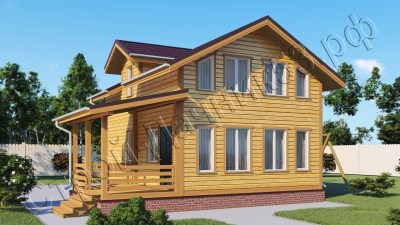 Проект каркасно-щитового дома Д–68