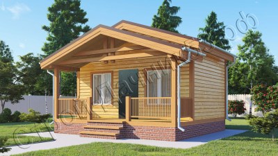 Проект каркасно-щитового дома Д–76