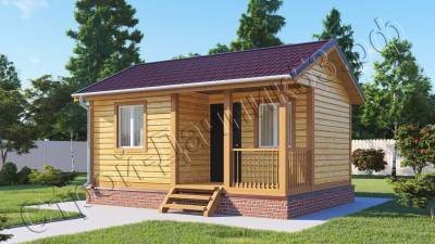 Проект каркасно-щитового дома Д–72