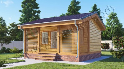 Проект каркасно-щитового дома Д–77