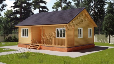 Проект каркасно-щитового дома Д–21