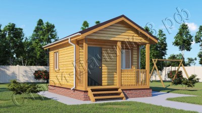 Проект каркасно-щитового дома Д–71