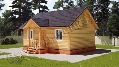 Проект каркасно-щитового дома Д–20