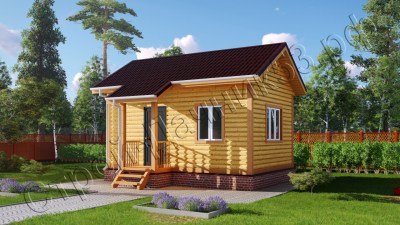 Проект каркасно-щитового дома Д–29