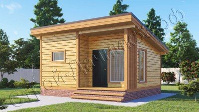 Проект каркасно-щитового дома Д–75