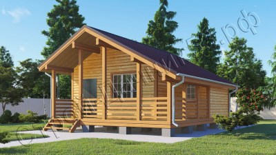 Проект каркасно-щитового дома Д–33