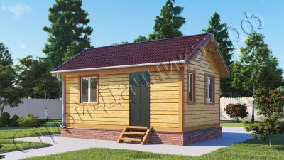 Проект каркасно-щитового дома Д–80