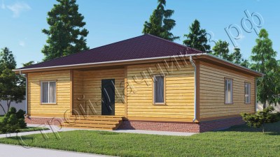 Проект каркасно-щитового дома Д–43