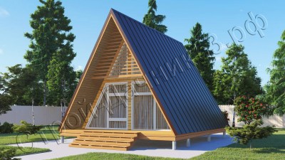 Проект каркасно-щитового дома Д–49