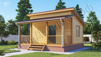 Проект каркасно-щитового дома Д–73
