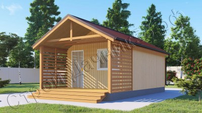 Проект каркасно-щитового дома Д–48