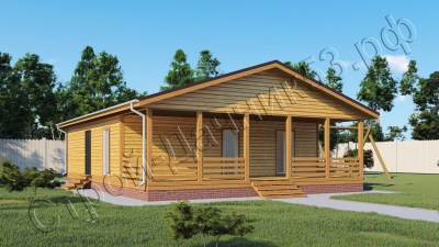 Проект каркасно-щитового дома Д–152